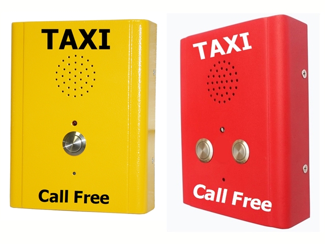 hi visability robust taxi booking call point freephones autodial vandal proof